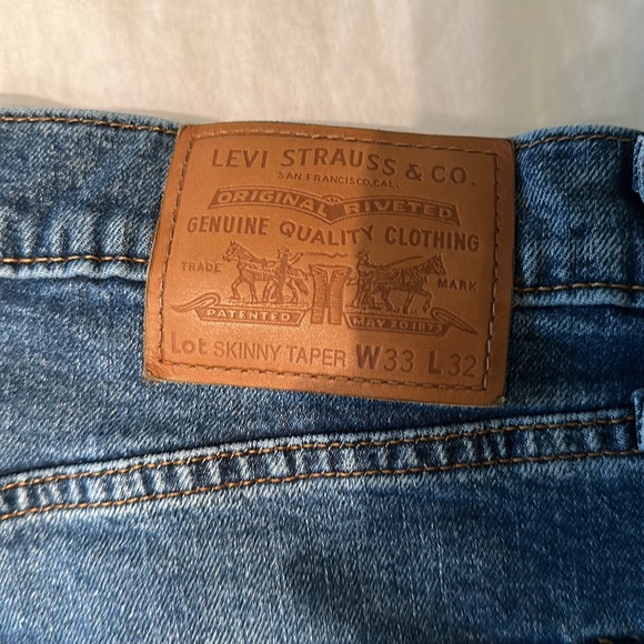 Levi’s mens Skinny Taper premium denim jeans - Picture 2 of 5